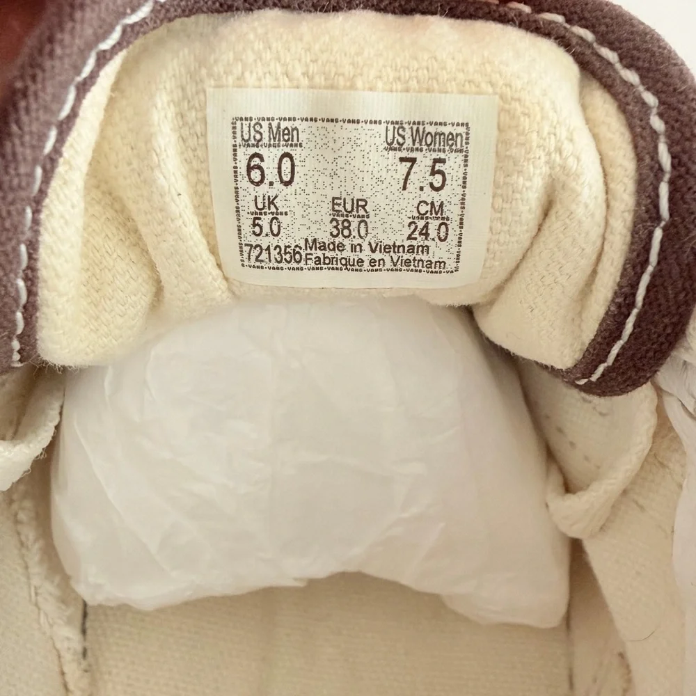 Vans Old Skool Brown and Cream Sneakers - Picture 5 of 5